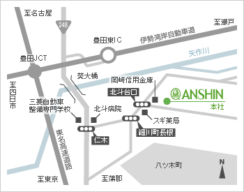 株式会社安震本社アクセスマップ 株式会社安震本社アクセスマップ